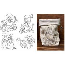 Stickserie ITH - Lichtbeutel Moments with Jesus